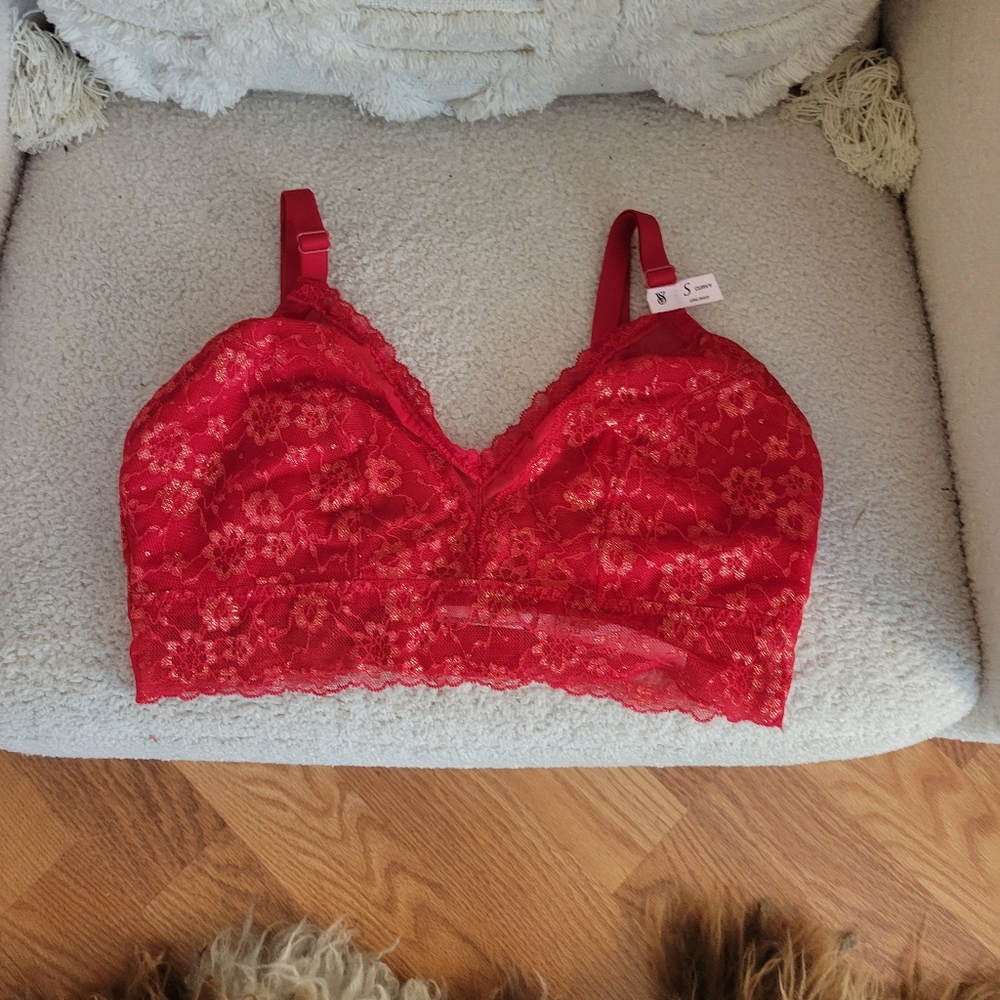 Victoria's Secret Red Lace Bralette